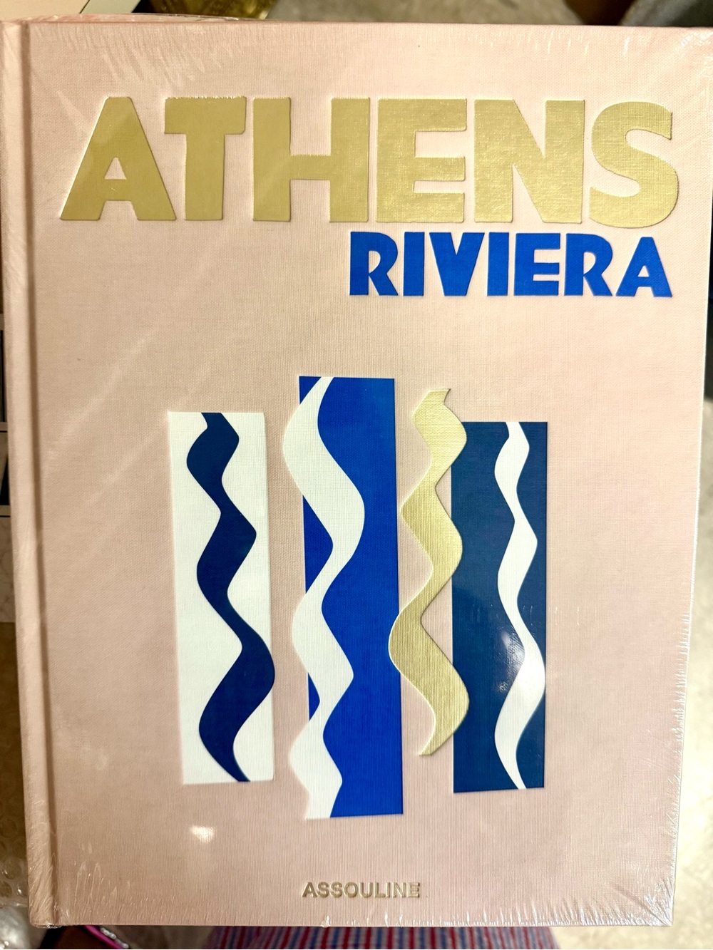Assouline Athens Riviera Hardcover - Pink, Blue & Gold Accents